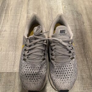 Nike Pegasus Gray and Yellow Athletic Sneakers